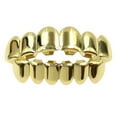 thumbnail image 2 of Gold Hip Hop Teeth Grillz - Dance Costume Accessory, Adjustable Fit, Party Jewelry, Shiny Gold Plated, Fashion Dress-Up, Holiday Party Look, Christmas, Thanksgiving, 1 Set, 2 of 4