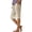 Beige, variant on Bermuda Shorts for Women Knee Length Cotton Linen Capris Lightweight Summer Wide Leg Beach Shorts with Pockets Solid Color Capris,Black,S
