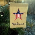 thumbnail image 4 of Small Patriotic Burlap Garden Flag - 12" x 18", 4th of July, USA, Christmas, President's Day, Memorial Day, 4 of 7