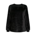 thumbnail image 4 of Joyspun Women's Plush Sleep Top with Long Sleeves, Sizes XS-3X, 4 of 6