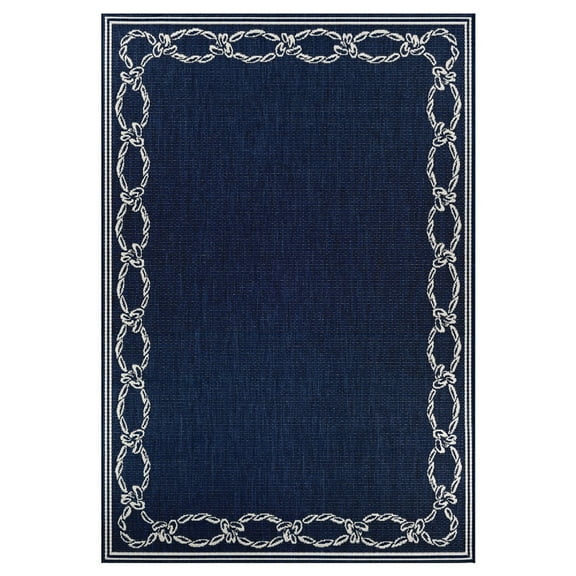 Couristan 4' x 5.5' Indigo Rectangular Area Throw Rug