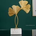 thumbnail image 3 of Exquisitos adornos de hoja de oro de hierro, árbol de hierro, decoración de escritorio, decoración del hogar, n.° 2, 21 x 14 cm/8,27 x 5,51 pulgadas, 3 of 3