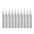 thumbnail image 1 of Unique Bargains 1/8' Shank 0.1mm Tip 30 Degree Solid Carbide Wood Engraving Bit CNC Router Tool 10 Pack, 1 of 6