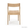 thumbnail image 3 of Plank+Beam Modern Dining Chair Set of 2, Solid Wood Chairs for Kitchen, Office, Living Room, 3 of 7