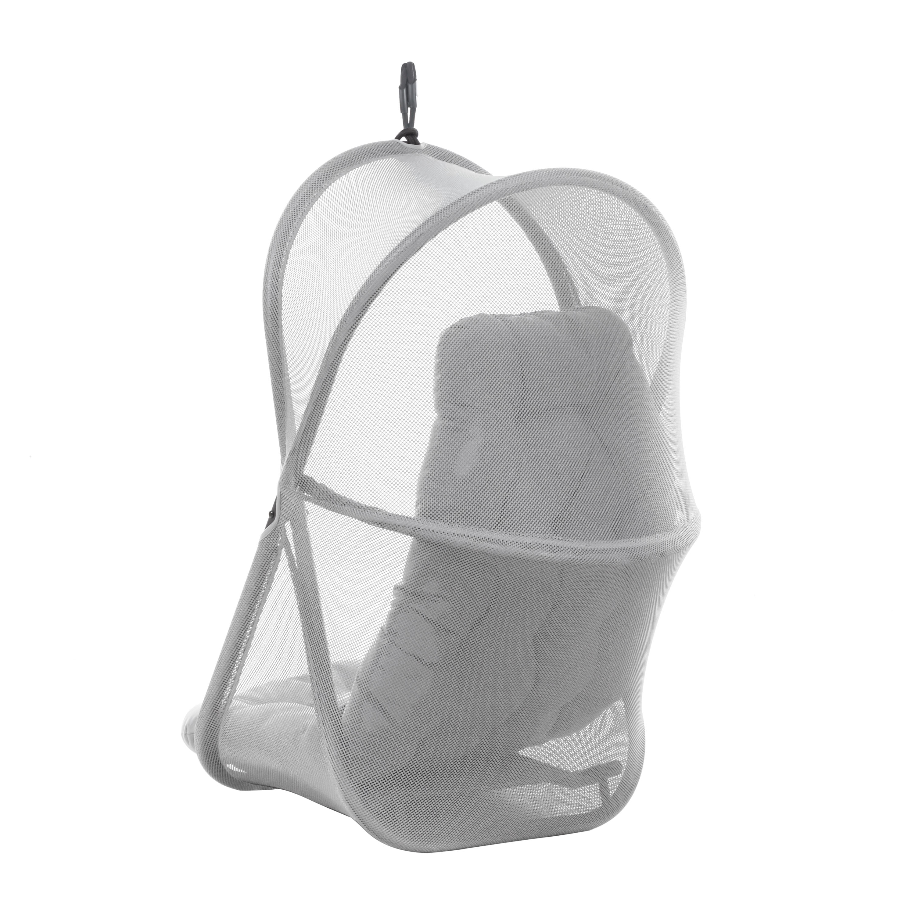 Furniture of America Drift UV-Resistant Patio Foldable Swing Chair with Stand, Light Gray