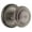Antique Pewter, variant on Grandeur 807881 Georgetown Solid Brass Rose Single Dummy Door Knob - Brass