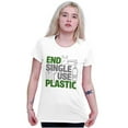thumbnail image 4 of Save the Planet Go-Green Earth Day Womens Slim Fit Graphic Tee Brisco Brands X, 4 of 5