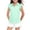 #A02-Mint Green, variant on Abcomgle Girls Ruffle Short Sleeve Golf Polo Shirts V-Neck Collared Girls Golf Outfit Quick Dry Athletic Golf Girls Uniform Shirts