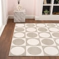 thumbnail image 4 of JONATHAN Y SANDSTONE 8 x 10 Area Rug, Helena Circles In Squares - Beige/Cream, SND104A-8, 4 of 12