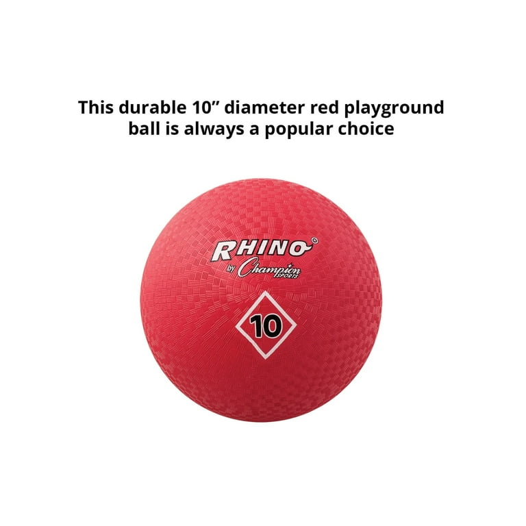 Champion Sports 10 Inch Playground Ball, Red - Walmart.com