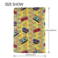 thumbnail image 3 of Pofeuu 90s Audio Tape Print Travel Document Organizer Passport Holder Men Women for Family (6.5 in x 4.5 in),Wallet Holder Credit Card Clutch Bag Case, 3 of 5