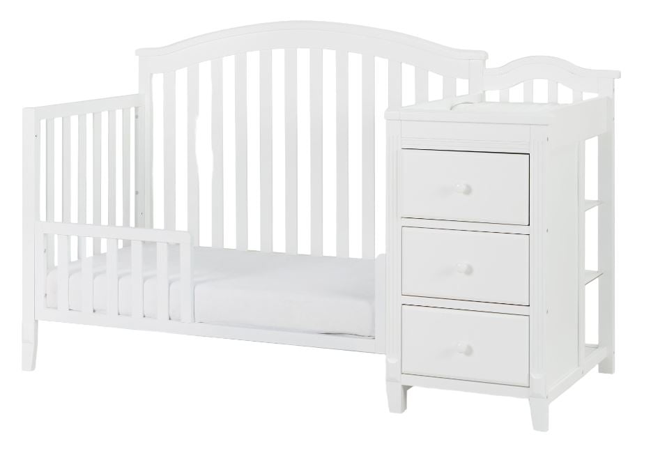AFG Kali II 4-in-1 Convertible Crib and Changer White