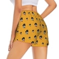 thumbnail image 4 of Picia Cute Dog Pattern Women's 2 in 1 Athletic Running Shorts High Waisted Workout Casual Gym Sweat Shorts with Comfy Liner Zipper Pockets-Medium, 4 of 9