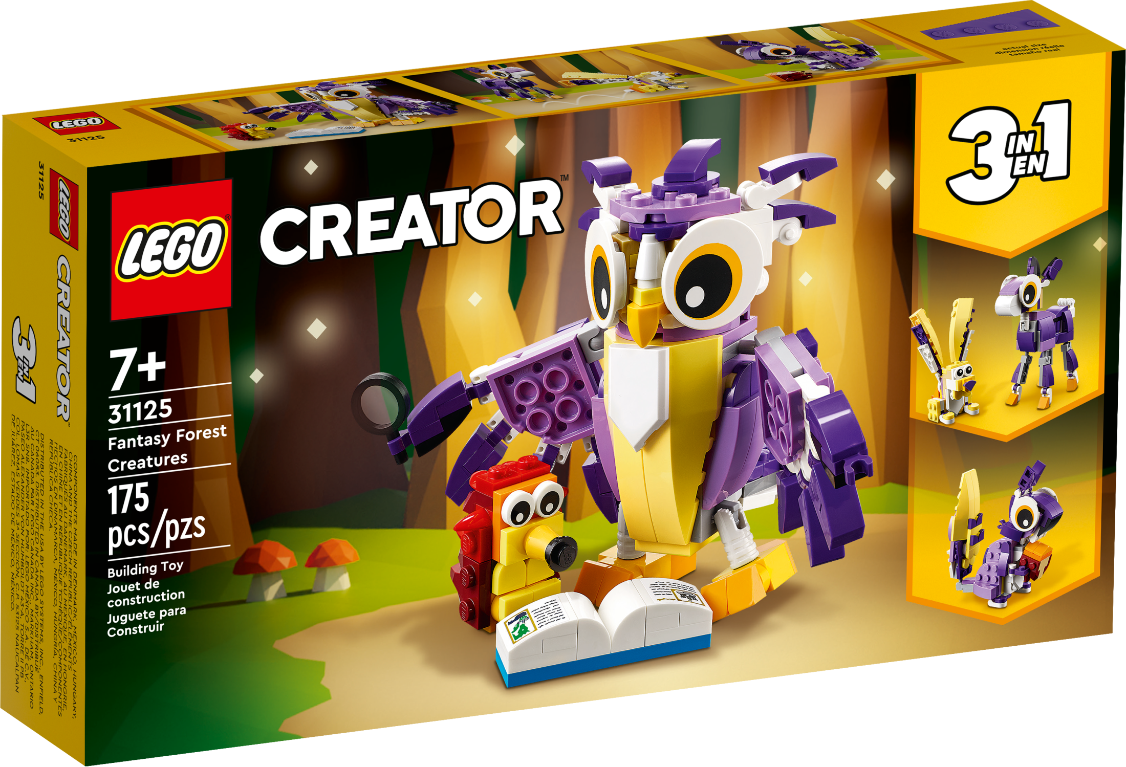 ARE⭐︎ LEGO Creator 3 in 1 Fantasy Forest Creatures, Transformable