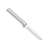 Rada Cutlery Serrated Paring Knife, Stainless Steel Spear Tip Parer Knives for Saw-Cutting Action, Solid Aluminum Handle