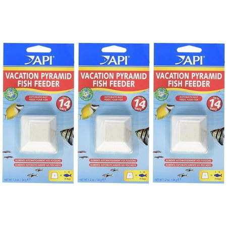 API Fish Vacation Feeder Feeds Fish Salt or Freshwater Up to 14 Days 3-Pack