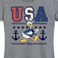 thumbnail image 3 of Disney - Americana - Usa Donald  - Women's Short Sleeve Graphic T-Shirt, 3 of 5