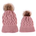 thumbnail image 2 of 2pcs Gorro De Bo De Pelo De Bean Herramienta Césped de Patio Decorativa Rosado Zulema Gorro para madre e hijo, 2 of 8