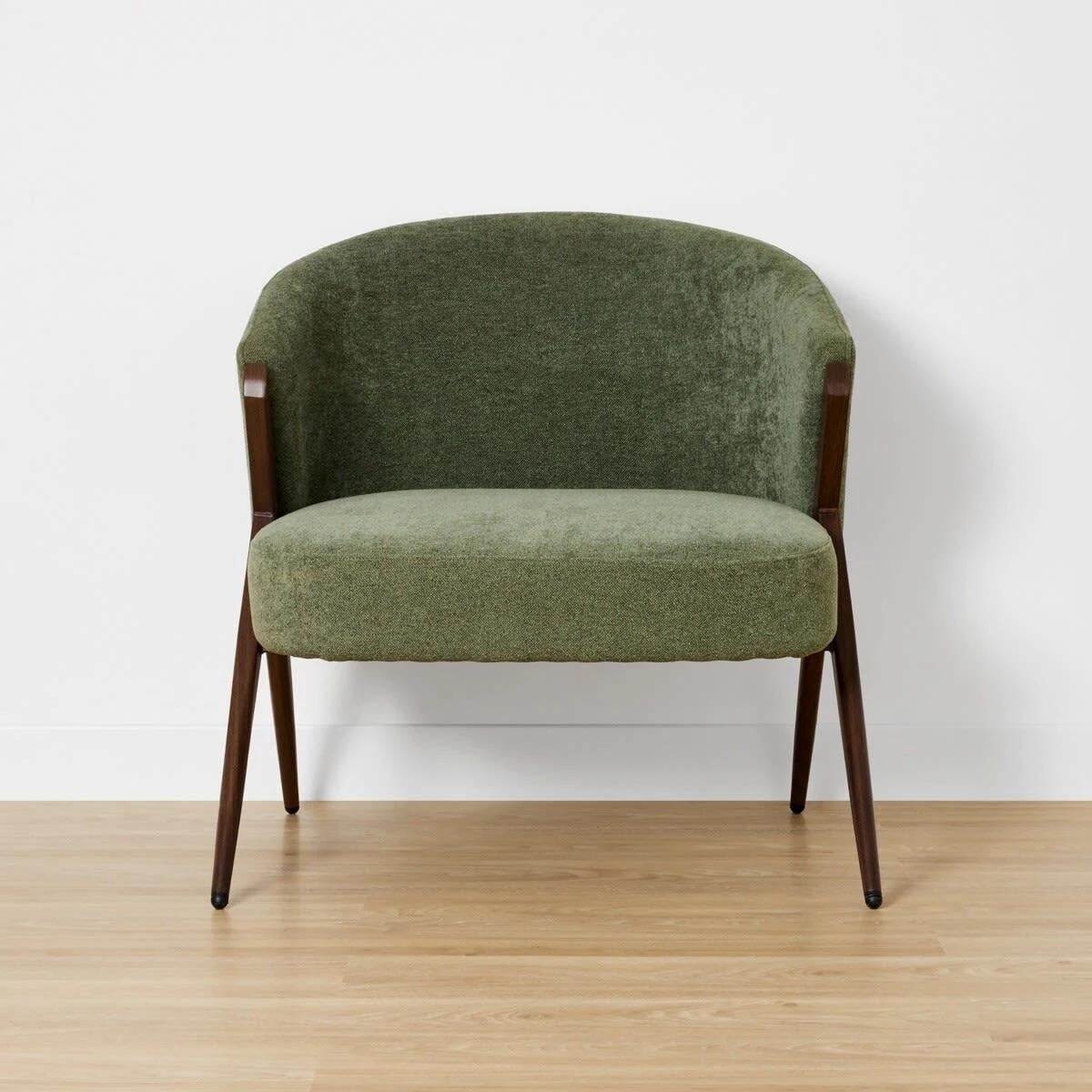 Anko Chenille Lounge Chair, Green