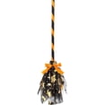 thumbnail image 2 of 35in Halloween Witch Brooms Decoration Mesh Magics Flying Broomstick Prop for Party Costumes Spooky House Wall Hanging Decor with Ribbon Large Scale Witch Broom Prop for Front Porch Display, 2 of 6