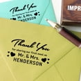 thumbnail image 3 of Printtoo Wood Mounted Thank You For Sharing Our First Meal As Rubber Stamp Personalized Wedding Favor Custom Stamper-2.6 x 1.1 Inches, 3 of 4
