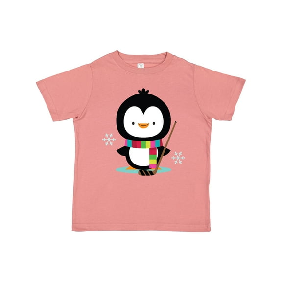 Inktastic Hockey Christmas Penguin Boys or Girls Toddler T-Shirt