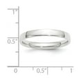 thumbnail image 2 of 10k White Gold Solid Polished Lightweight 3mm Ltw Comfort-Fit Band Size 9.5 Ring Ring for Women and Men, 2 of 2