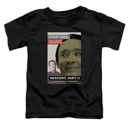 

Trevco CBS2168B-TT-3 Star Trek & Tng Season 7 Episode 1 Short Sleeve Toddler Cotton T-Shirt Black - Large - 4 Toddler