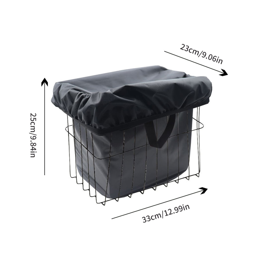 Thickened Oxford Cloth Cycling Basket Protector Design Bike Basket Liner Cover for Front Rear Baskets Use