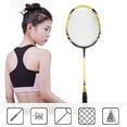 thumbnail image 2 of Fosa 1 Pair High-strength Sport Badminton Racket Durable Aluminium Alloy Battledore With Carry Bag,  High-strength Badminton Racket, Aluminium Alloy Badminton Racket, 2 of 8