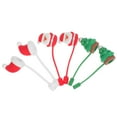 thumbnail image 3 of TABLZONE 6-Pack Cute Silicone Christmas Straw Toppers Universal Fit for Tumblers and Cups Holiday Drink Accessories, 3 of 7