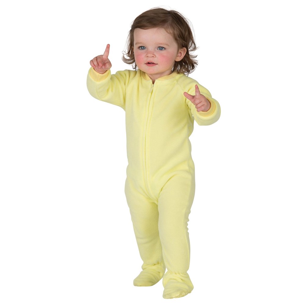 Footed Pajamas Footed Pajamas Mellow Yellow Infant Fleece Onesie