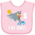thumbnail image 3 of Inktastic First Birthday 1 Year Old Dolphin Boys or Girls Baby Bib, 3 of 4