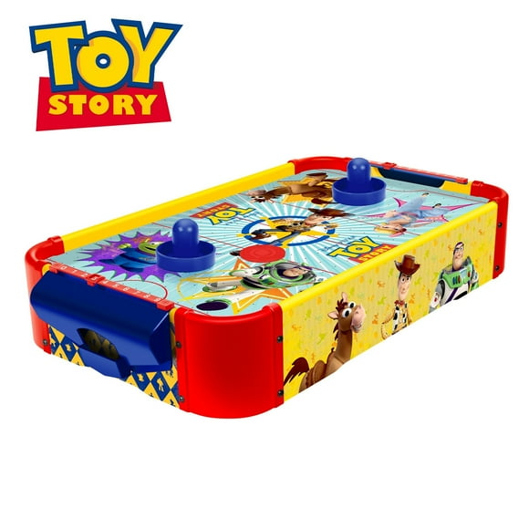 World Tech Toys Disney Pixar Toy Story Wooden Tabletop Air Hockey, Ages 3 and Up