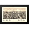thumbnail image 2 of Burleigh 14x10 Black Modern Framed Museum Art Print Titled - Springville New York - Burleigh 1892, 2 of 5