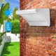 thumbnail image 5 of Lámpara de aplique con sensor de luz de pared LED con energía solar para pasillo de jardín pequeño blanco puro, 5 of 8