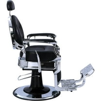 Winado Vintage Barber Chair Heavy Duty Hydraulic Recline Salon Chair for Hair Stylist Tattoo Chair Barber Salon Equipment, Thickened Cushion
