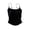 AA-Black, variant on Womens Padded Cami Shirts Summer Spaghetti Strap Tank Tops with Built in Bra Slim Fitted Basic Undershirt Red