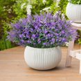 thumbnail image 5 of Sinhoon 12 Bundles Artificial Lavender Flowers for Decoration Outdoor Fake Flowers UV Resistant Faux Plastic Lavender Plants for Porch Planter Indoor Outside Decor, 5 of 7