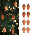 thumbnail image 6 of BOPORO 8Pcs Cone Ornaments Christmas Decoration for Living Room Winter Outdoor Bronze, 6 of 6