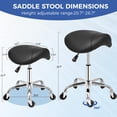 thumbnail image 2 of Taburete ANWBROAD UWSS001B ergonómico giratorio negro, 2 of 9