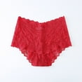 thumbnail image 3 of PEASKJP sous-Vêtements en Dentelle pour Femmes Respirants Taille Basse Invisibles String, Rouge XXXXL, 3 of 3