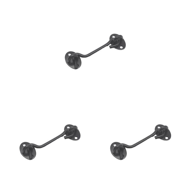 Scienceny Pestillo de gancho y ojo de acero inoxidable para puertas de granero, accesorios de tableros de tope, material didáctico de educación Type1 NO1