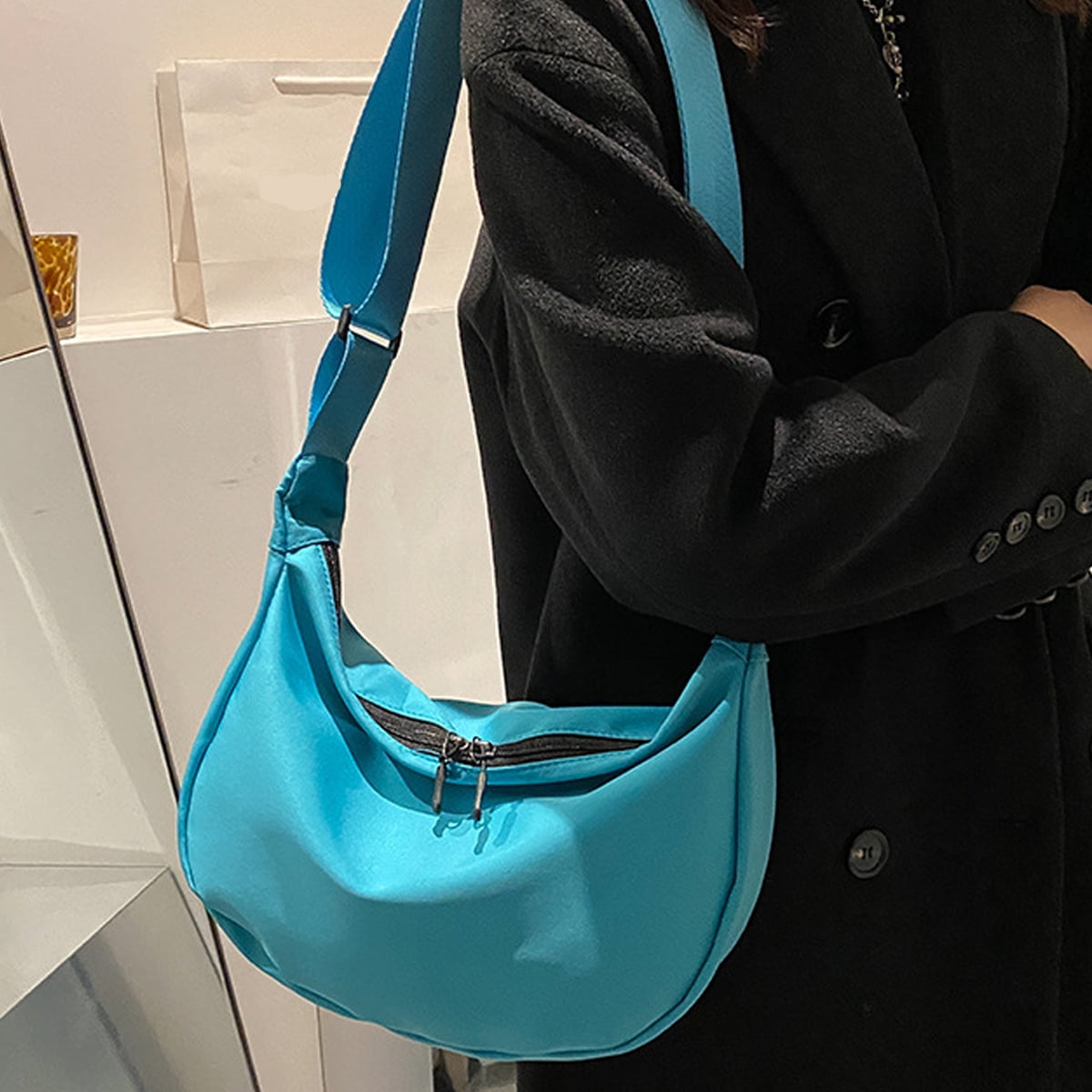 2023 New Solid Color Bags For Men Women Shoulder Bag Nylon Messenger Bag - Walmart.com