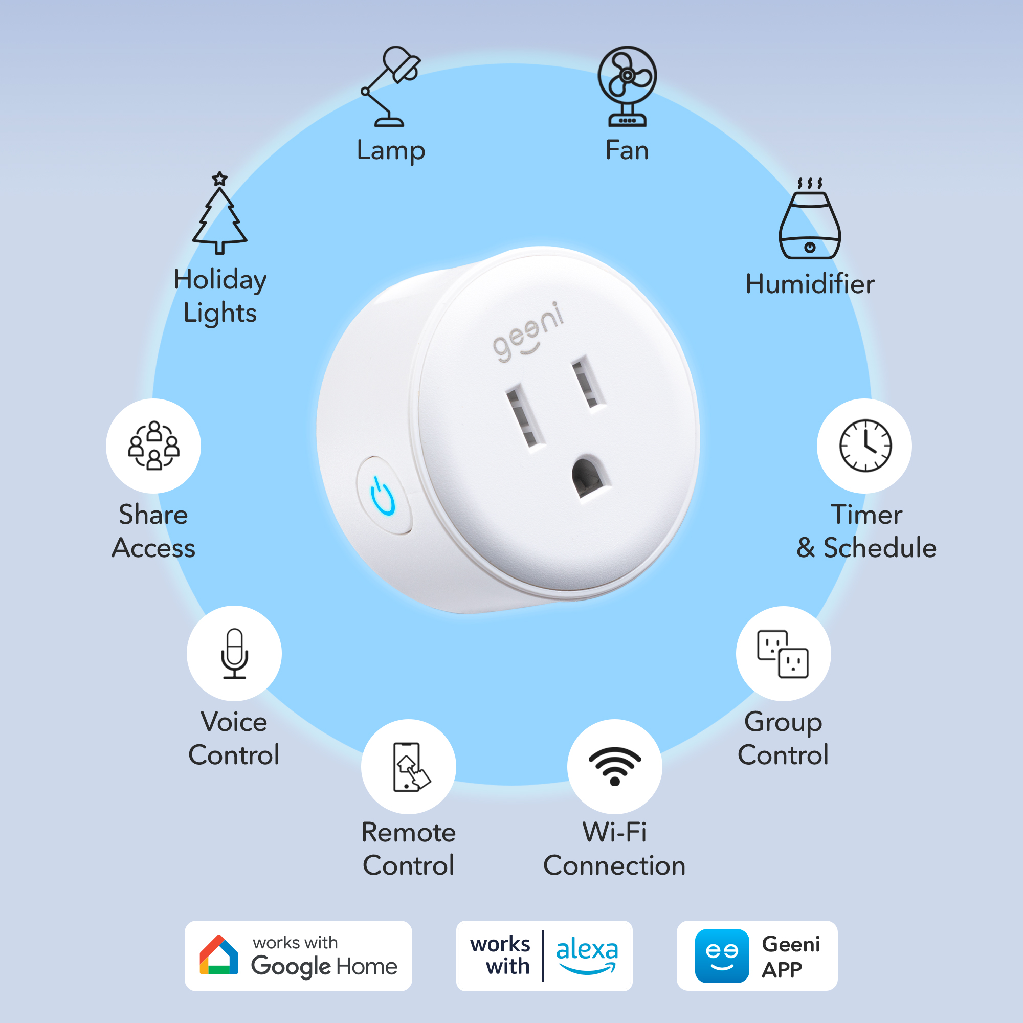 Geeni Dot Smart Plug WiFi Outlet Energy Monitoring photo 2