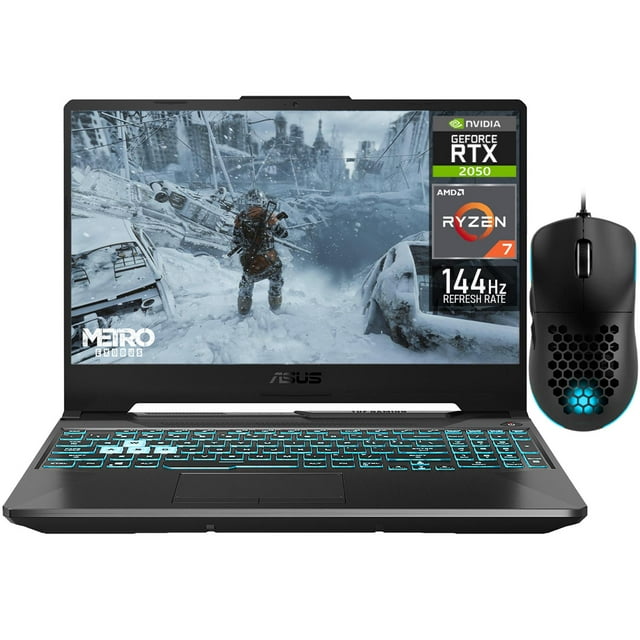 Laptop Gamer ASUS TUF Gaming A15 NVIDIA GeForce RTX 2050 AMD Ryzen 7 7435HS 24GB RAM 1.5TB SSD 15.6" Windows 11 Home Teclado en Ingles + Mouse DXT Gaming