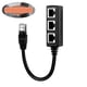 thumbnail image 5 of Cable divisor Ethernet RJ45 SOLUSTRE, adaptador de extensión de red de 1 macho a 3 hembras (interfaz aleatoria), 5 of 6