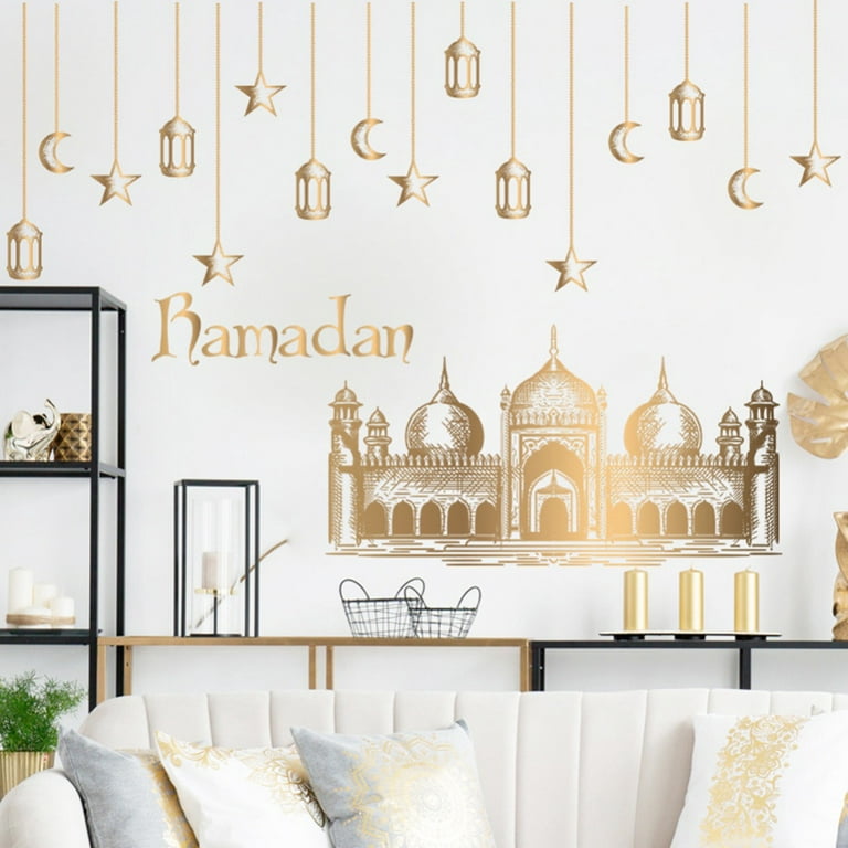 Eid Mubarak Wall Stickers Ramadan Decor For Home Islamic Ramadan Kareem  Muslim