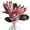 Orange, variant on Artificial Flowers Fake Protea Cynaroides:Faux Protea Flower Arrangements,Silk Flowers for Home Decor Indoor Wedding Table Centerpieces,3pcs (Rose red)