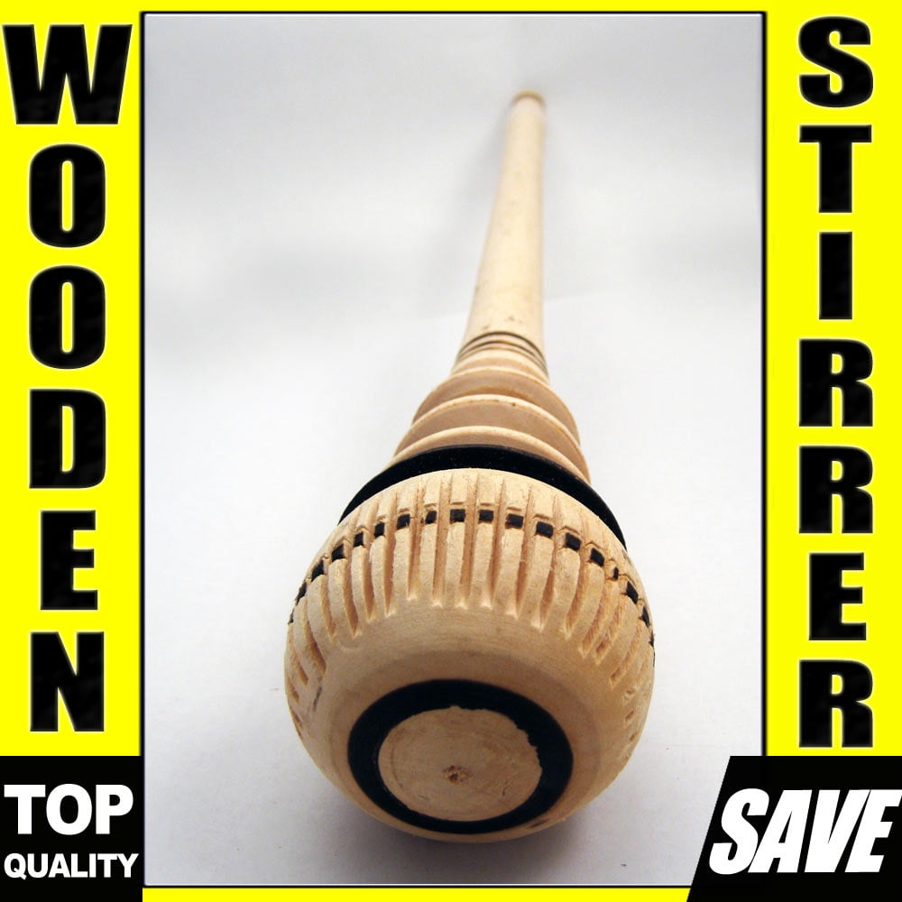 WOODEN WHISK STIRRER MOLINILLO MEXICAN CHOCOLATE COCOA